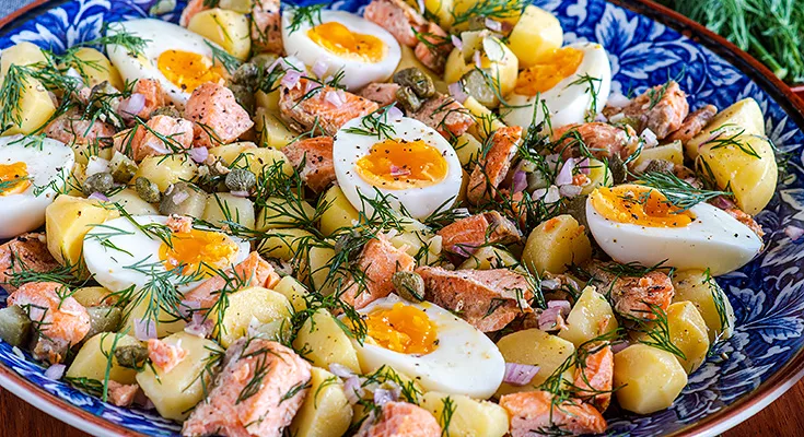 RUSSIAN SALMON POTATO SALAD