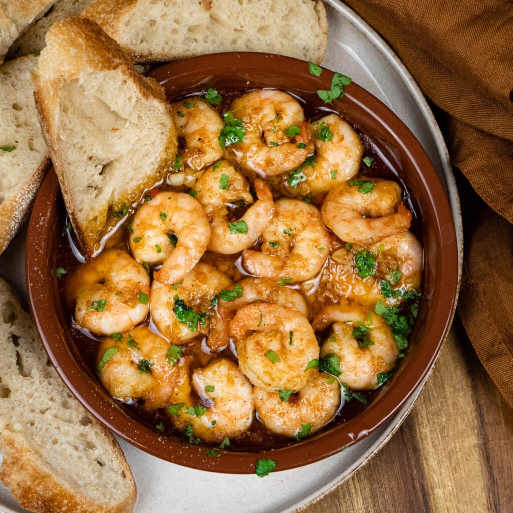 Gambas Pil Pil - Garlic and Chilli Prawns