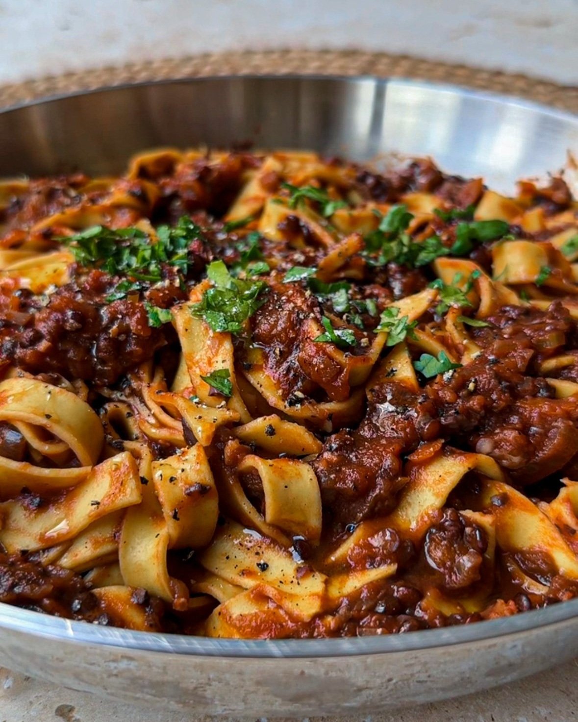 Smoked Aubergine &amp; Walnut Ragu